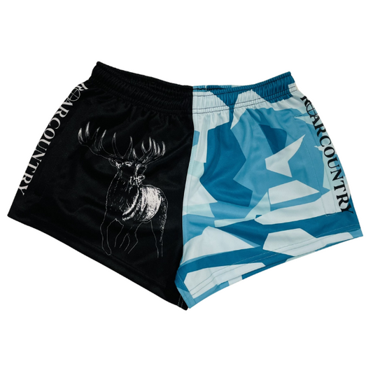 Footy Shorts - Teal Camo