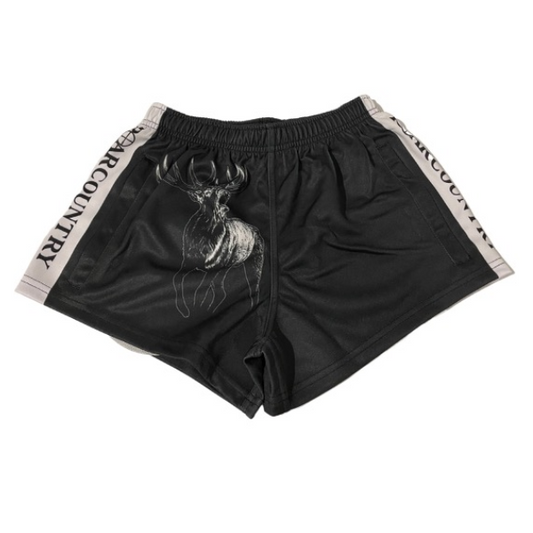 Footy Shorts - Black & White