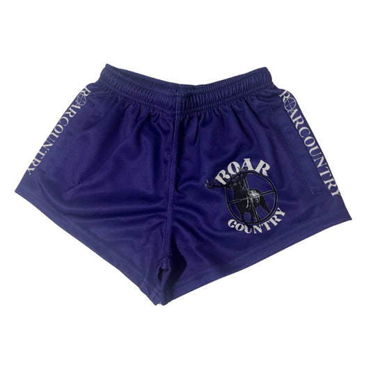 Kids Footy Shorts - Purple