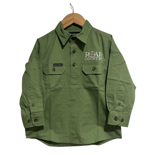 Kids Workshirt - Army Green